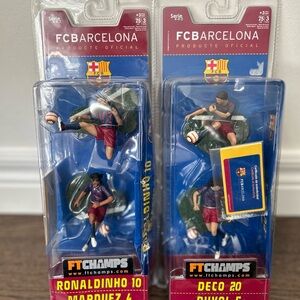 FCBarcelona Official FTChamps Ronaldinho & Deco Figure Set